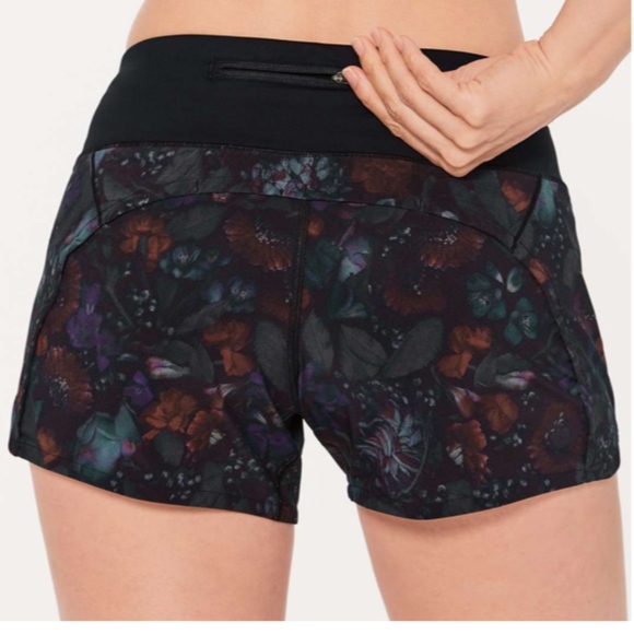 Lululemon Run Times Shorts 4" Frozen Flourish - Picture 2 of 5